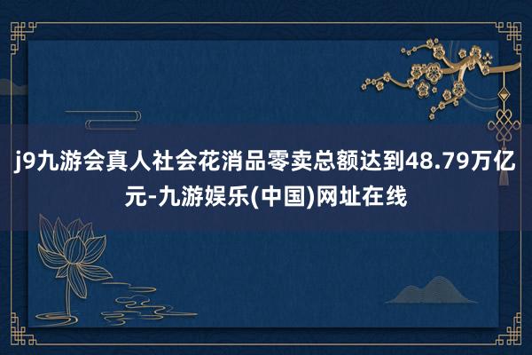 j9九游会真人社会花消品零卖总额达到48.79万亿元-九游娱乐(中国)网址在线