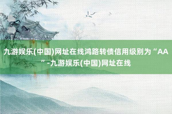 九游娱乐(中国)网址在线鸿路转债信用级别为“AA”-九游娱乐(中国)网址在线