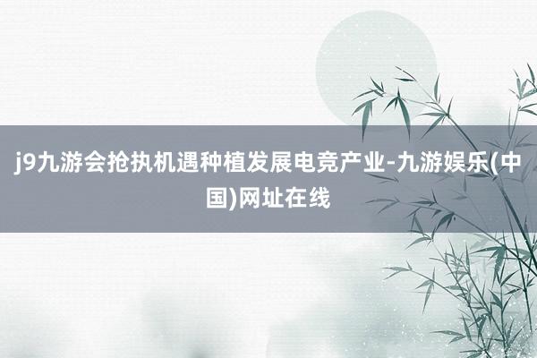 j9九游会抢执机遇种植发展电竞产业-九游娱乐(中国)网址在线