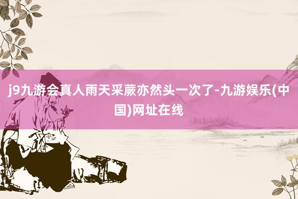 j9九游会真人雨天采蕨亦然头一次了-九游娱乐(中国)网址在线