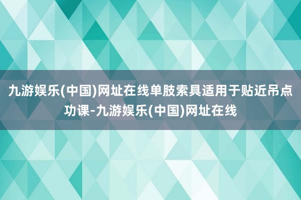 九游娱乐(中国)网址在线单肢索具适用于贴近吊点功课-九游娱乐(中国)网址在线