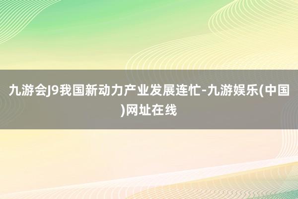 九游会J9我国新动力产业发展连忙-九游娱乐(中国)网址在线